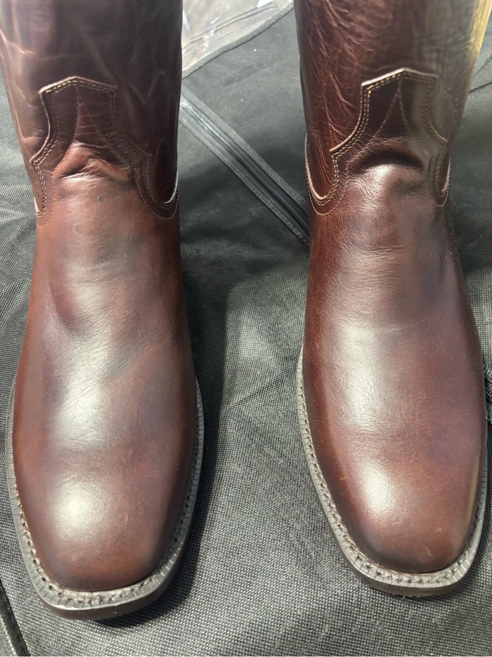 Lagrange Leather Cowboy Boots Style DPL7009 Cognac French Toe Size 13D
